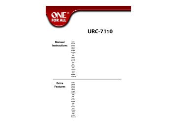 Дистанционно управление UNIVERSAL URC-7110
