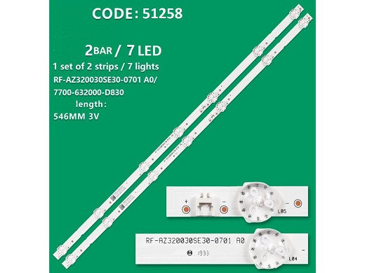 Диодни ленти  комплект 2 бр/pcs CRH-CG32DF30300207949REV1.0