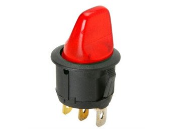 SWITCH 3P ON-OFF 6A/250VAC RED