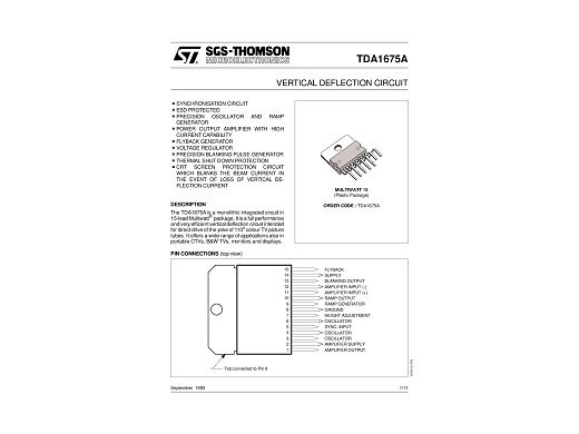 Интегр.схема  TDA1675A