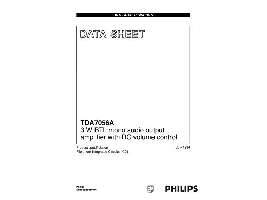 Интегр.схема  TDA7056A N2