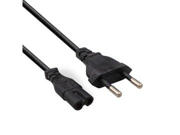 CABLE AC 2x0.75mm2 IEC2 1m