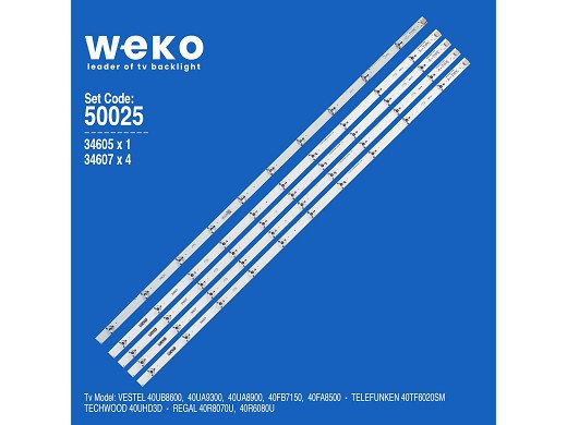Диодни ленти комплект 5 бр/pcs 400DLED_SLIM_REV01 A&C-Type