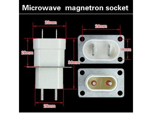 Магнетронен конектор гнездо + CU четки