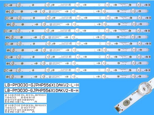 Диодни ленти комплект 12 бр/pcs  LB-PM3030 GJPHP556X10AKV2