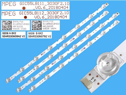 Диодни ленти комплект 4 бр/pcs 4C-LB5508-HR02J/4C-LB5507-HR02J
