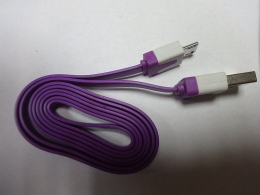 Кабел CABLE USB - MICRO USB PURPLE