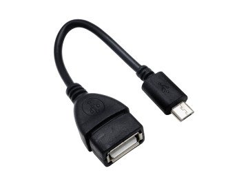 OTG кабел, USB Type-C към USB A 2.0  15 см  черен