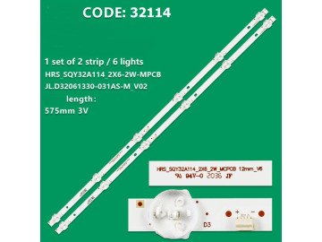 LED Backlight HRS_SQY32A114_2X6_2W LED755 set-2