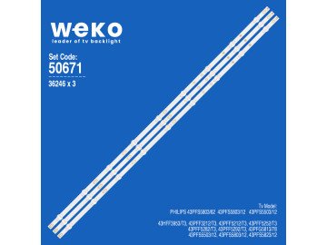 Диодни ленти  комплект 3 бр/pcs LB-PM3030-GJD3X3433X9AQH2-Y with glue tape