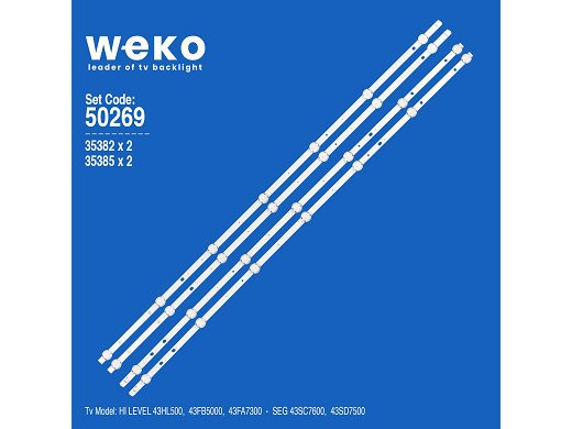Диодна ленти комплект 4 бр/pcs 43" 430DRT VNB SET