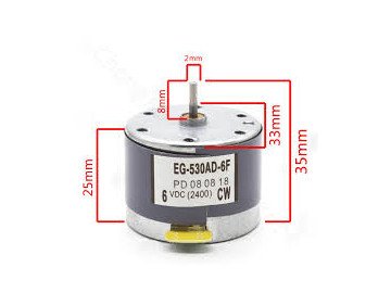 MOTOR EG-530AD-6F 6V Left
