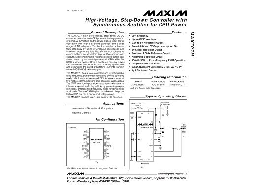 DC-DC конвертор MAX797HESE SOP-16