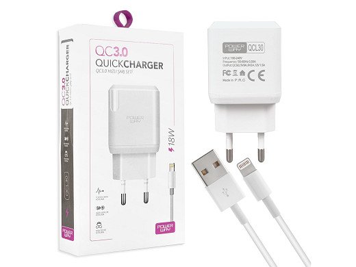 Kомплект зарядно Qcl30 Fast 3000 Ma 18w + кабел Iphone