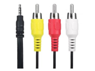 CABLE 3RCA to 3.5str.jack 4P 1.5m