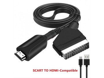 Кабел SCART - HDMI DZ71 преобразувател 720p 1080p