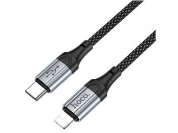 Кабел за зареждане/Дата Type-C към Lightning (1M) - Черен