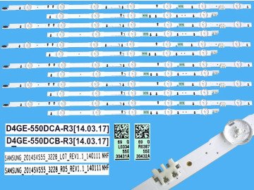 Диодни ленти комплект 12 бр/pcs D4GE-550DCA/B or 6 double/двойни