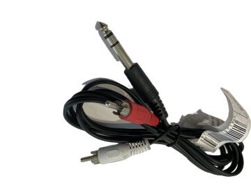 Аудио кабел стерео жак 6.3мм (мъжко) - 2 чинча (мъжко) 1.5m CABLE-413 2RCA- 6.3 str Plug(male) 1.5m