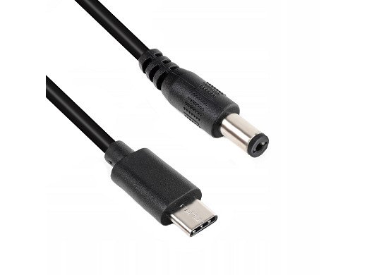 Кабел  USB TYPE-C TO 5.5X2.5mm 0.8m