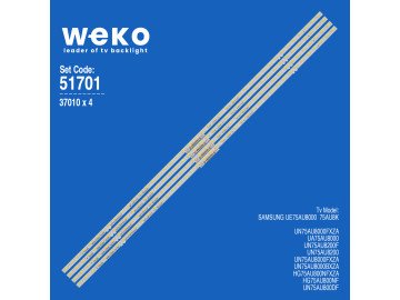 Диодни ленти комплект 4 бр/pcs BN96-52594A 75INCH Led Backlight BN96-52594A ES-ELED-553 set-4