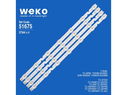 Диодни ленти комплект 4 бр/pcs 50" ZM-HLF19 4C-LB5007-ZM02J8AN