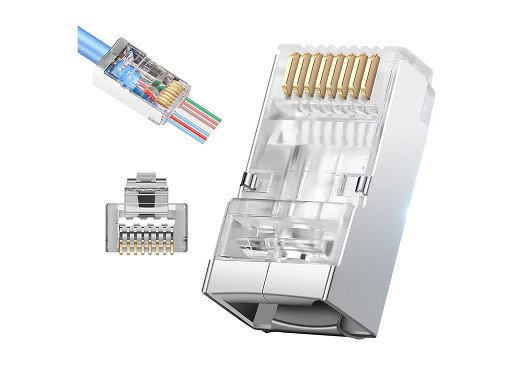 Букса RJ45 8P8C CAT7 SSTP / FTP екраниран  с отворен край