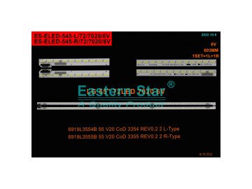 LED Backlight 55 V20 CoD 3354 3355 set-2pcs