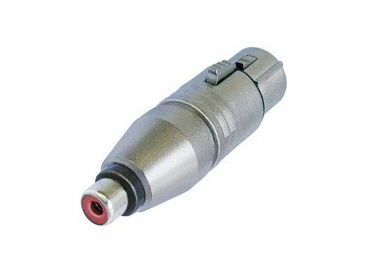 Букса RCAF:XLR3F 3-пинов XLR женски – RCA / phono жак