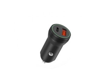 Зарядно за кола Dual Hoco Type C + USB QC3.0 Power Delivery 18W CAR Charger XO-CC33 12V 18W TYPE-C+USB 3.0 5V