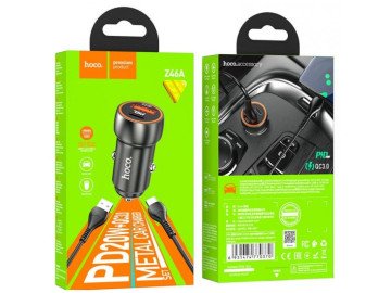 CAR Charger Z46A 12V 38W TYPE-C+USB 3.0